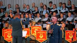 Военные оркестры Росгвардии показали свое мастерство в Брянске