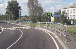 На брянской трассе Комаричи-Лубошево установили «лежачего полицейского» у школы