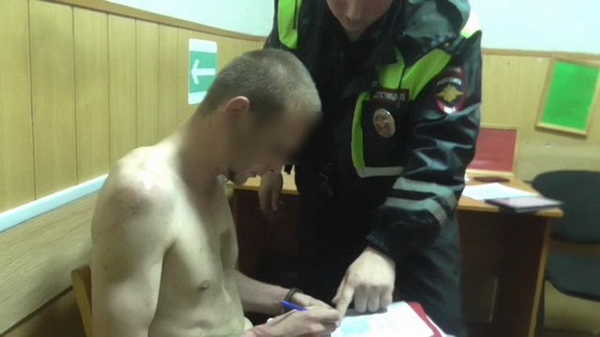 В Брянске на улице Крахмалёва полиция задержала водителя-наркомана