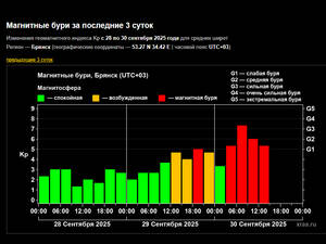 Брянцам угрожает самая сильная за три месяца магнитная буря