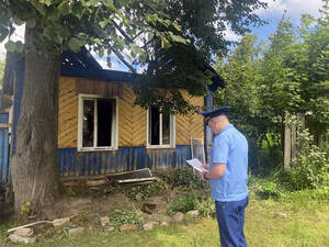 На место пожара с двумя смертями под Климово выезжал прокурор