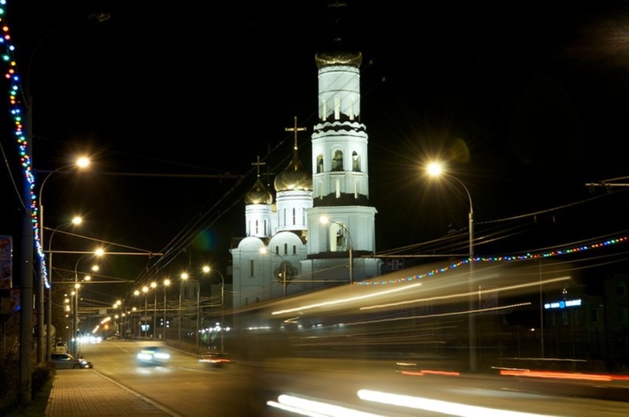 Фото брянска ночью