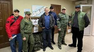 Очередную партию гуманитарной помощи отправили военнослужащим на границу Брянской области