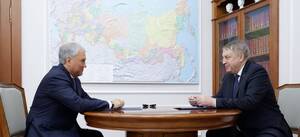 Губернатор Богомаз и Вячеслав Володин обсудили перспективы развития Брянской области 