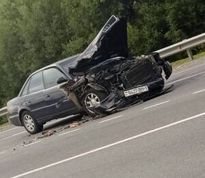 Под Почепом произошло серьезное ДТП, в иномарке находился с грудной ребёнок