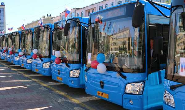 102 новых автобуса выйдут в январе на маршруты в Брянске