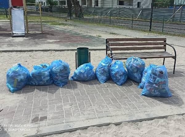 В Брянске мамы очистили от мусора бесхозную детскую площадку