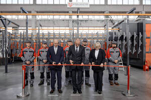 В Брянске открыли уникальную линию порошковой покраски Steelmaster