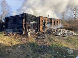 В Брасовском районе сгорел жилой дом, погибла пожилая женщина
