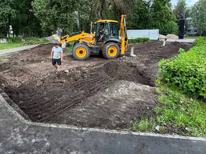 Начался второй этап благоустройства сквера Металлургов в Брянске