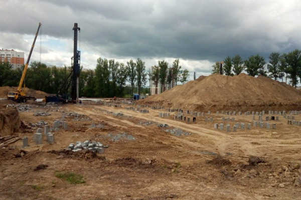 В Брянске продолжается строительство Дворца единоборств