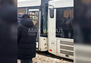 В Брянске два автобуса угодили в ДТП на Болгарах
