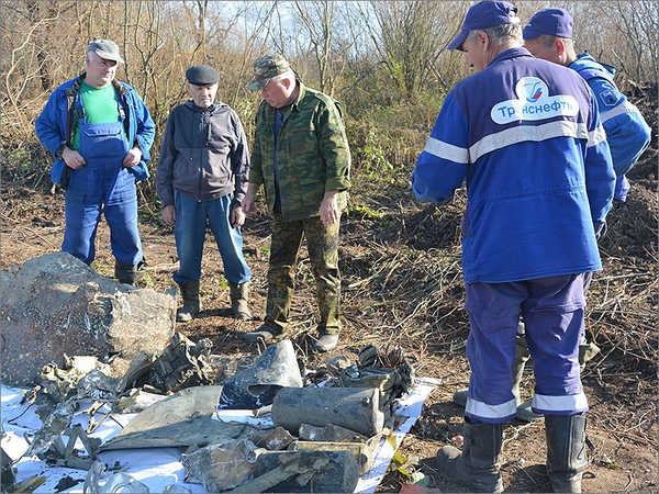 Под Брянском нашли останки сбитого фашистами советского самолета