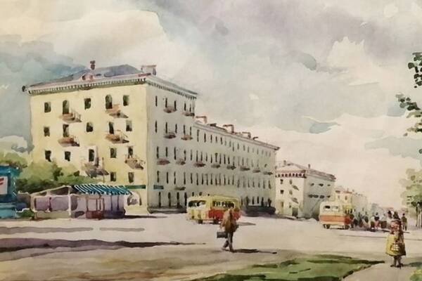 Жителям Брянска предложили вспомнить историю города по рисунку 1957 года