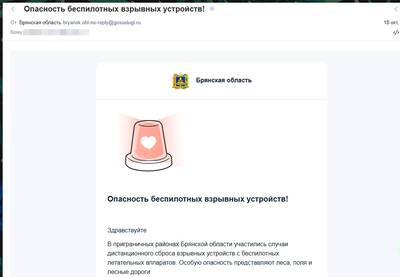 «Госуслуги» начали рассылать брянцам предупреждения о взрывных устройствах
