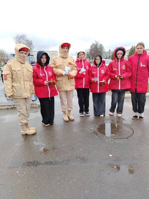 Комаричане присоединились к акции «Георгиевская ленточка»