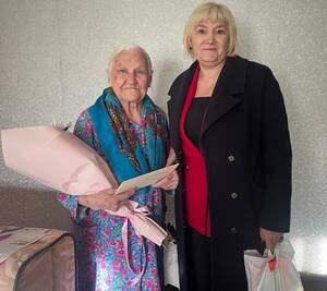 Брянская долгожительница Евдокия Фролова отметила 100-летний юбилей