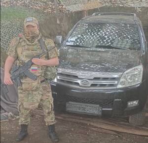 Защитникам границы в Суземском районе волонтеры приобрели автомобиль