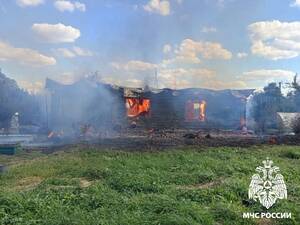 В брянской деревне сгорел дом