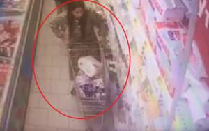 В Брянске 18-летняя девушка похитила тележку товаров