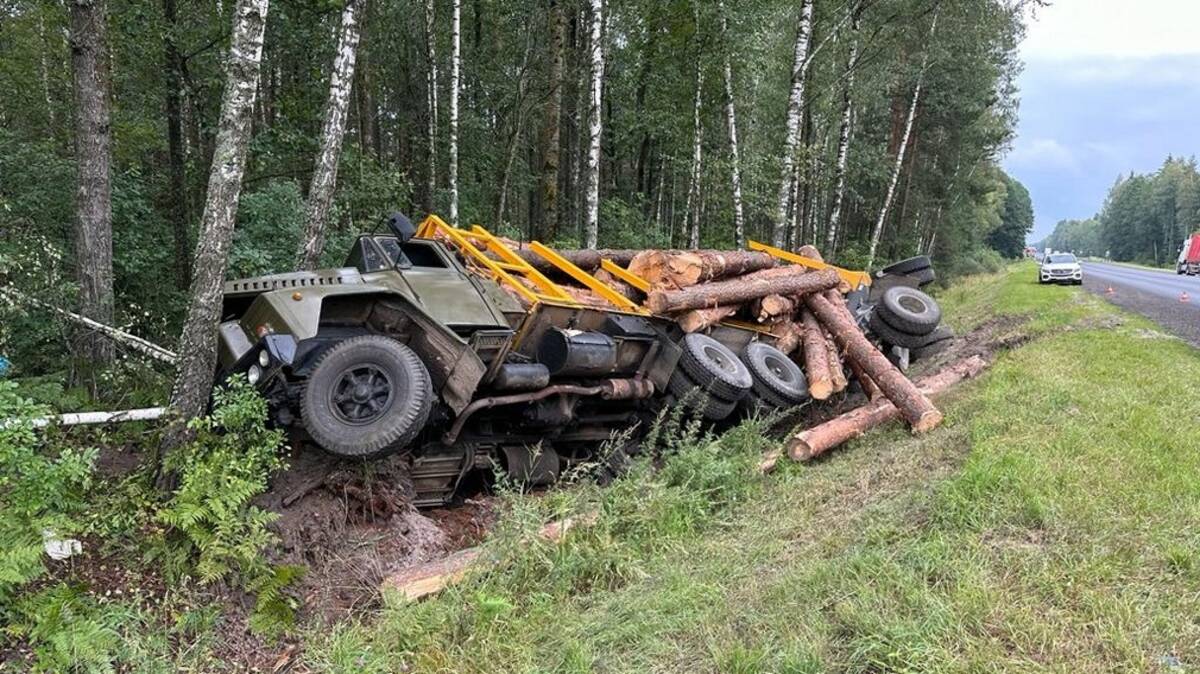 Водитель лесовоза погиб в результате ДТП на трассе под Брянском |  12.08.2023 | Брянск - БезФормата