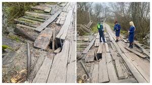 Прокуратура взялась за сгнивший мост в Погарском районе