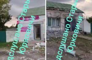 Разрушенный дроном пункт выдачи заказов в Чуровичах шокировал местных