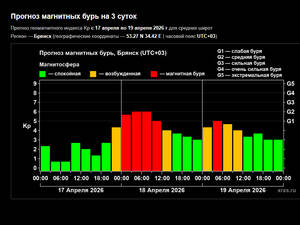 Два дня магнитных бурь: брянцам уточнили тревожный прогноз
