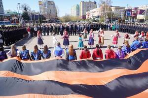 В Брянске дали официальный старт Всероссийской акции «Георгиевская лента»