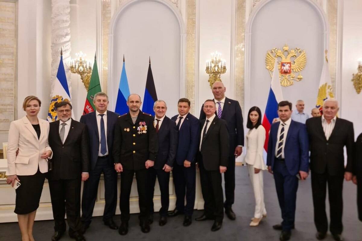 Брянский губернатор Богомаз принял участие в церемонии в Георгиевском зале Кремля
