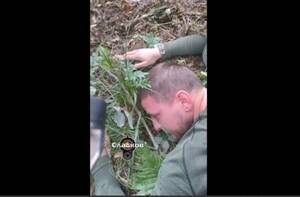 «Подхожу, все, иду!» Сладков опубликовал кадры задержания ДРГ в брянском лесу  