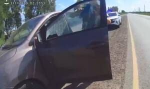 Брянские полицейские помогли женщине-водителю на трассе