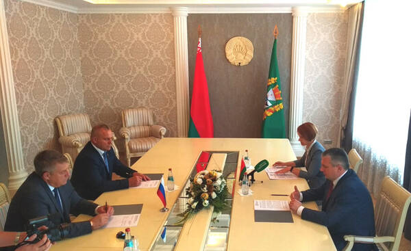 Брянский губернатор провел рабочую встречу с главой Гомельской области