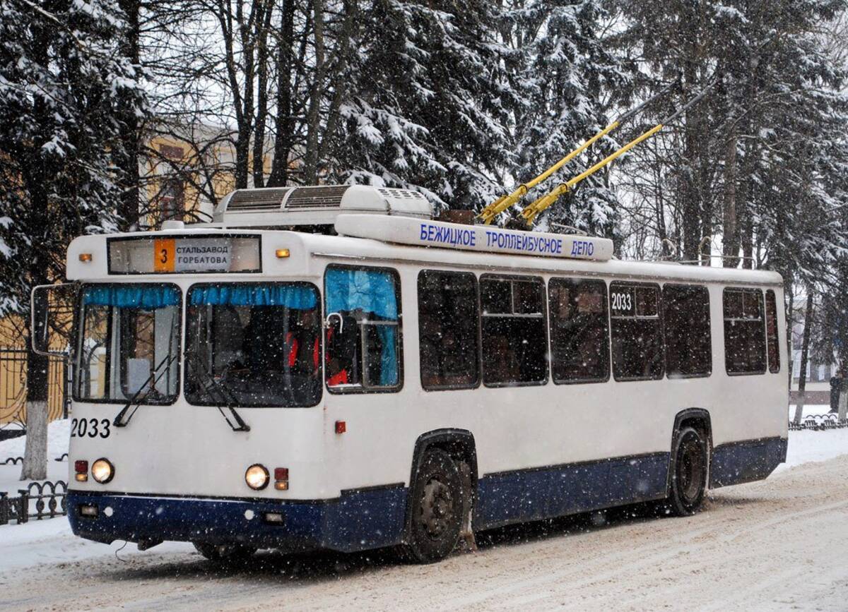 В Брянске движение троллейбусов № 6,12 и 14 на Объездной улице возобновлено