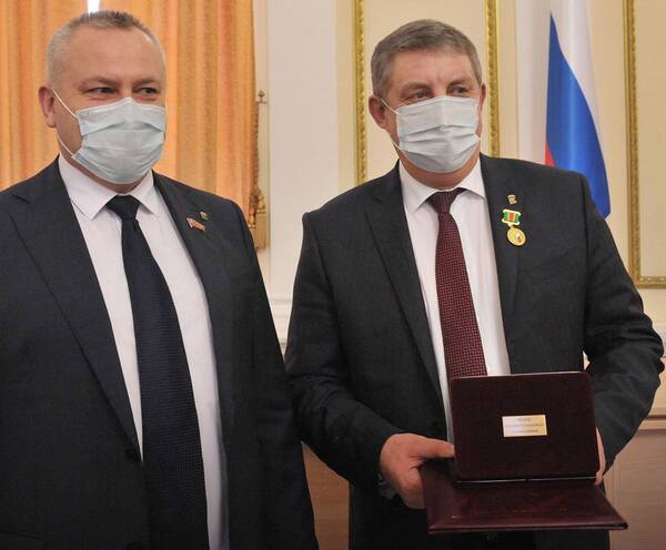 Брянский губернатор Богомаз награжден золотой медалью Министерства сельского хозяйства
