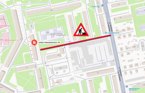 В Володарском районе перекрыт межквартальный проезд до 21 июля