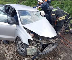 В ДТП под Брянском разбились два автомобиля, есть пострадавший