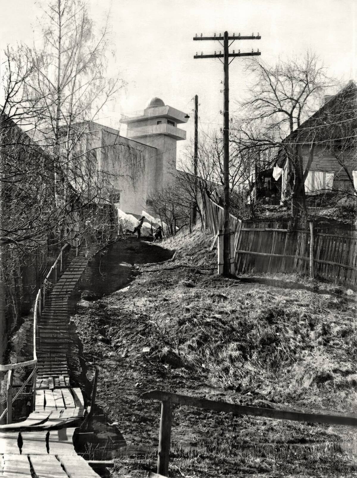 Вид на Дворец пионеров в Брянске, 1980-е годы