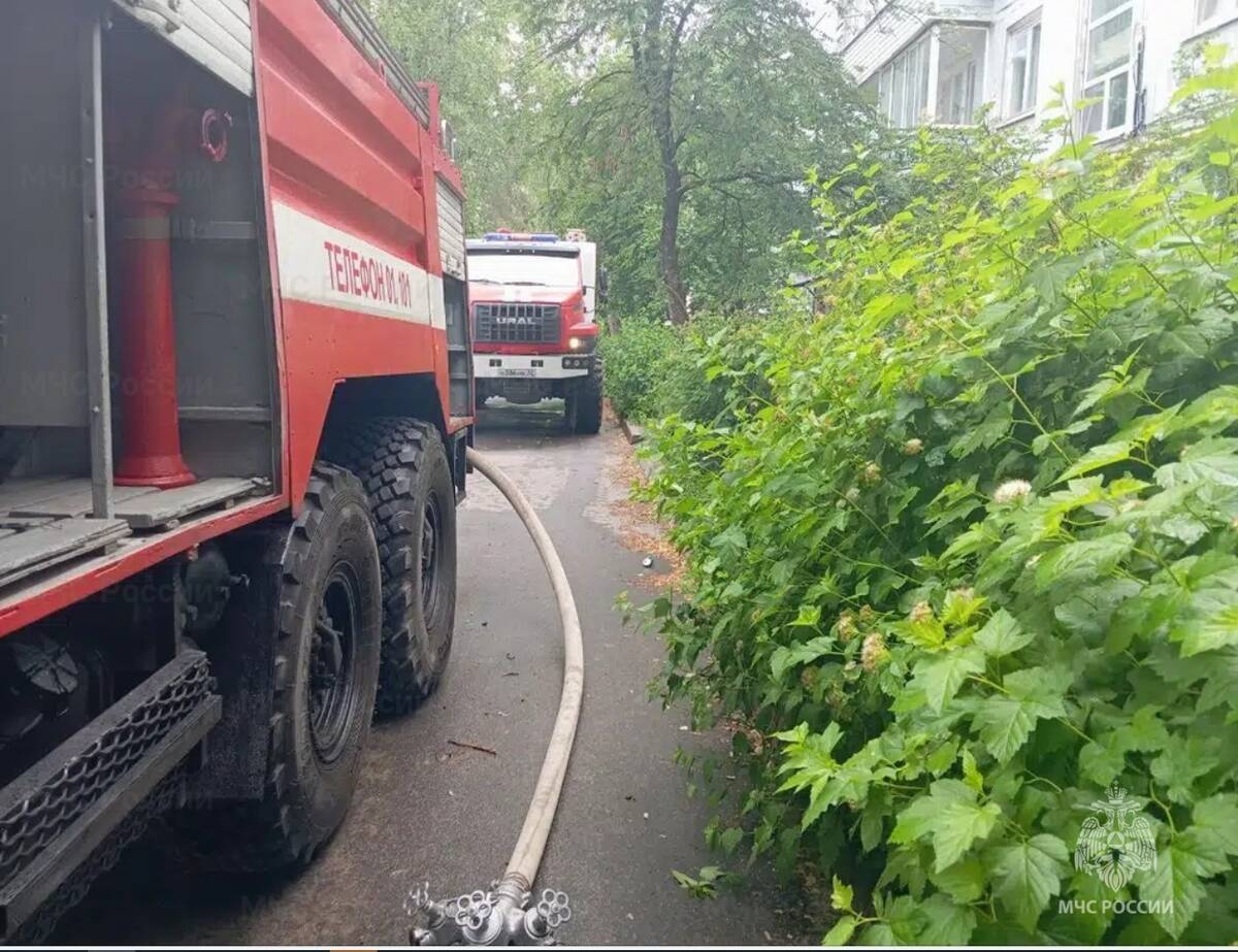 В Сельцо 5 человек эвакуировали из-за пожара