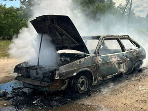 На окраине Брянска загадочно сгорел автомобиль