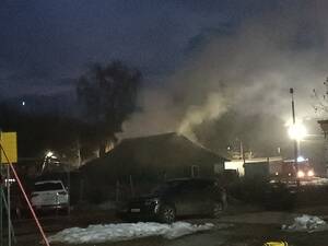 В Фокинском районе Брянска загорелся дом