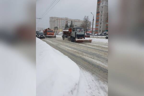 В Брянске на уборку снега вывели 80 единиц техники и 100 рабочих