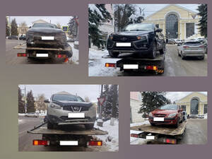 В Брянске из сквера Карла Маркса эвакуировали ещё шесть машин