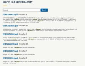 В рассекреченных документах Эпштейна обнаружены упоминания Брянска