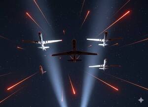 В небе над Брянской областью продолжаются воздушные битвы