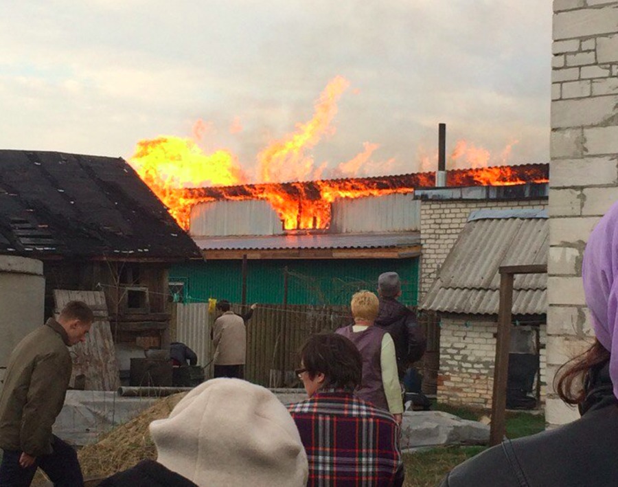Под Брянском сгорела мебельная фабрика: никто не пострадал