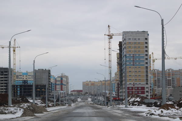 Дорожники укрепляют геосеткой новый участок улицы Советской в Брянске