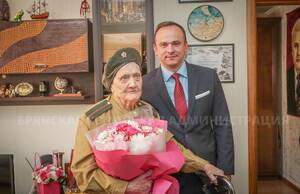 Брянская фронтовичка Полина Сергеева отпраздновала 102-й день рождения