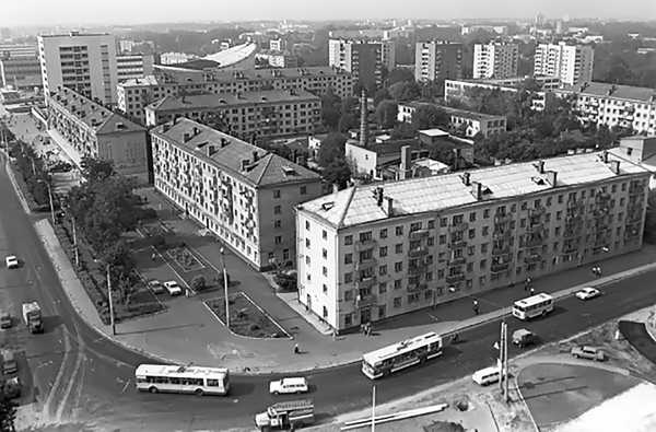 Вид на город с гостиницы «Брянск». 1986 год.
