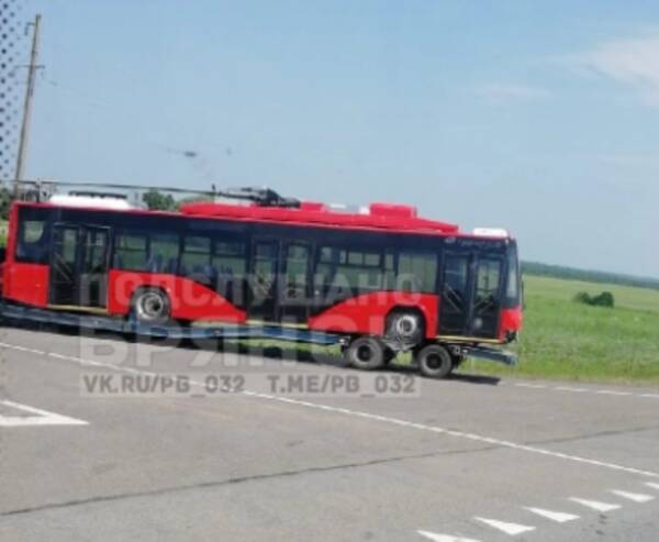 На въезде в Брянск увидели новые троллейбусы